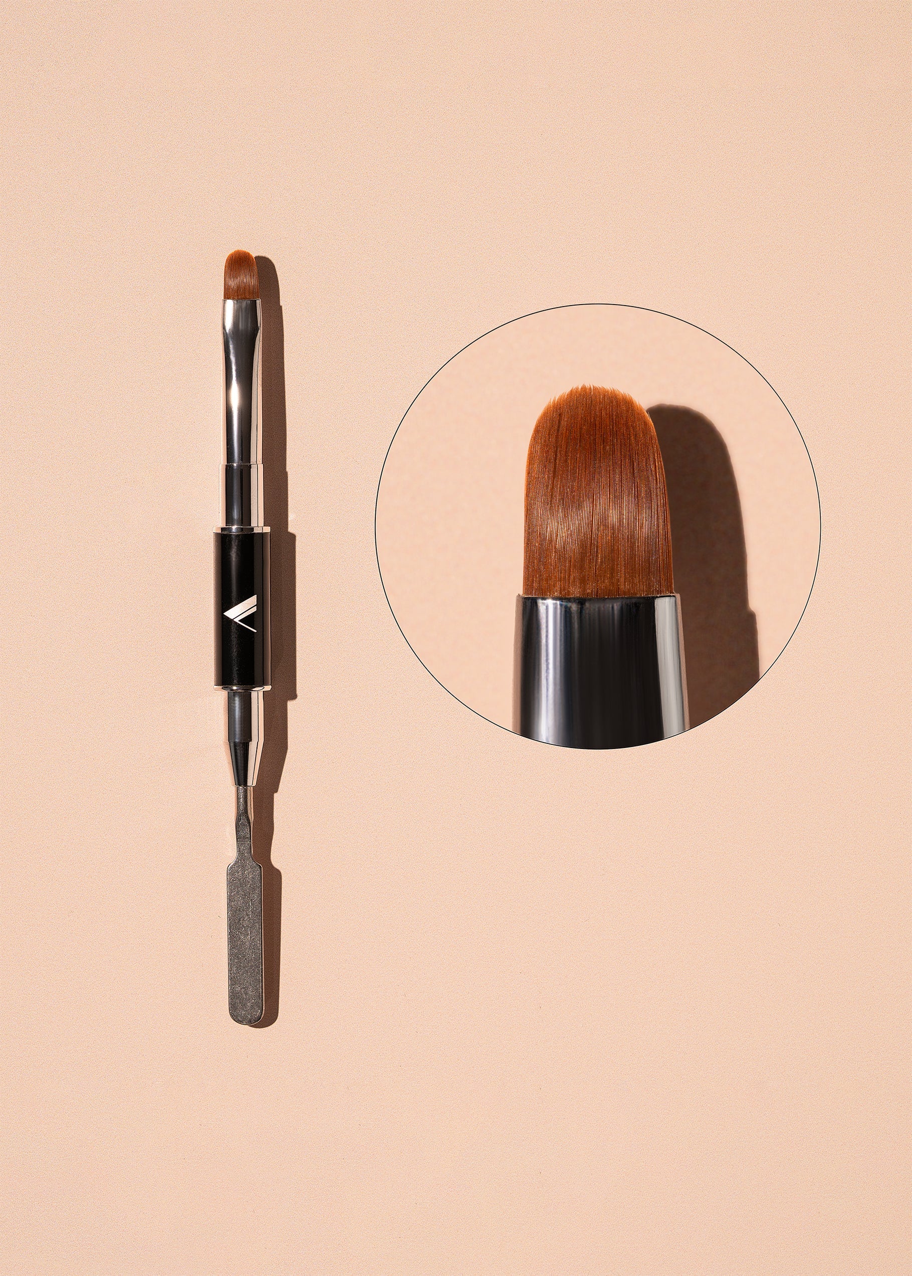 AcryGel Brush #8 - Synthetic Vbeautypure