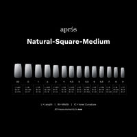 Ombré Gel-X® Natural Square Medium Tip Box of Tips - (210pcs) APRES